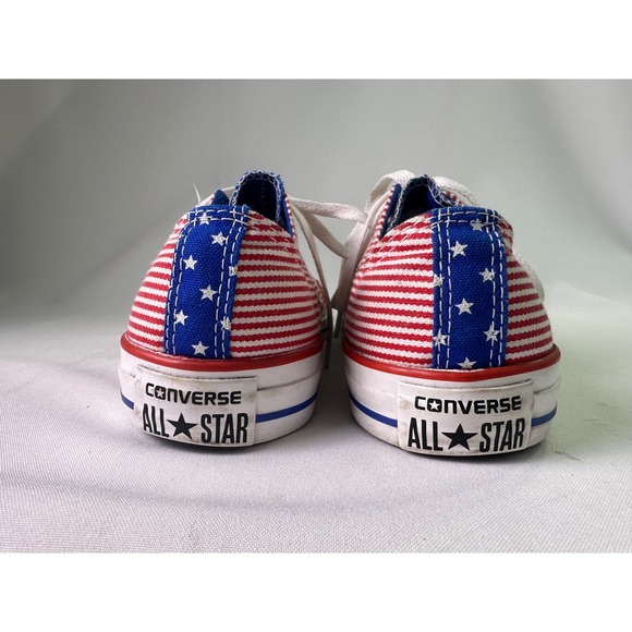 Converse Chuck Taylor All Star Stars and Stripes Patriotic Low Top M 8.5 W 10.5 - Picture 5 of 16